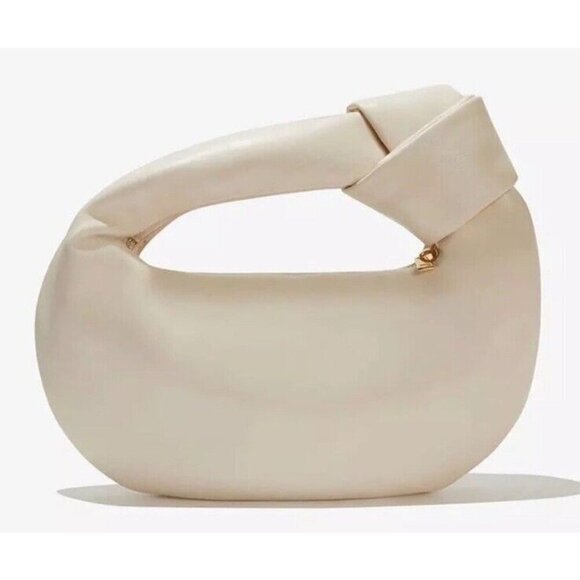Melie Bianco Alexandra Cream Vegan Leather‎ Top Handle Bag Small - Picture 1 of 5